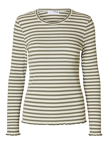 Selected Langarmshirt SLFAnna (1-tlg) Plain/ohne Details günstig online kaufen