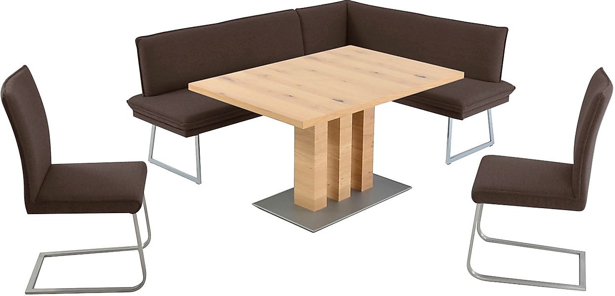 K+W Komfort & Wohnen Essgruppe »Santos III« 4 Stk. tlg. gepolsterte Eckbank günstig online kaufen