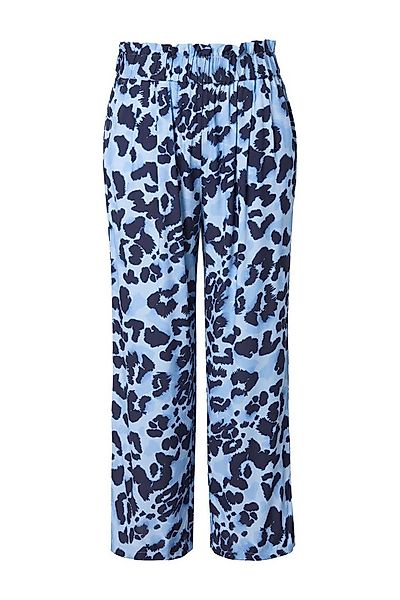 Studio Untold Schlupfhose Hose Wide Legs Leo-Print Elastikbund günstig online kaufen