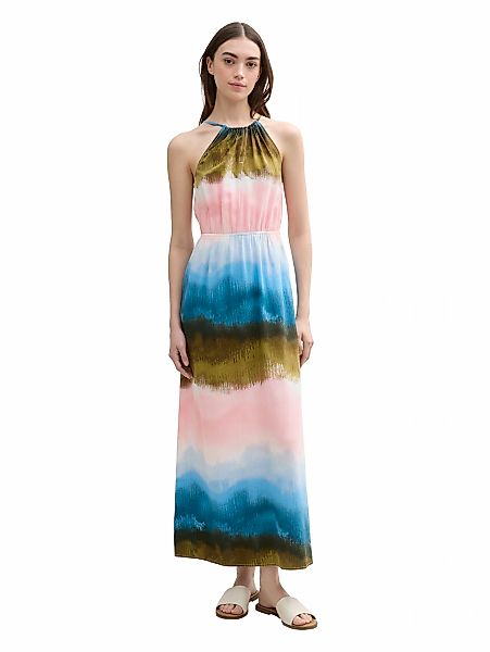 TOM TAILOR Denim Neckholderkleid Ohne Taschen Sommerkleid mit Knopfverschlu günstig online kaufen