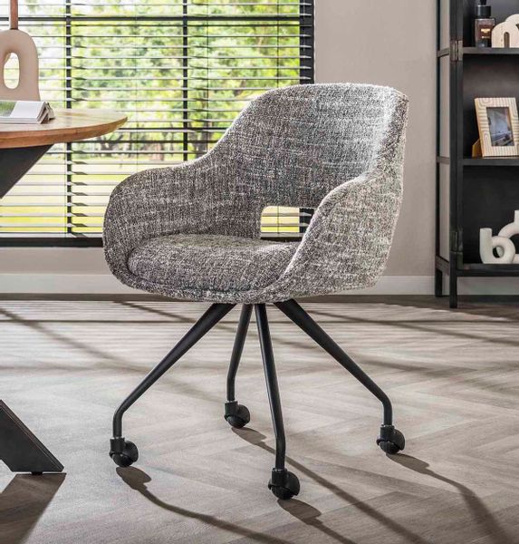 LEVEN Lifestyle Esszimmerstuhl LOTHAR mit Rollen günstig online kaufen