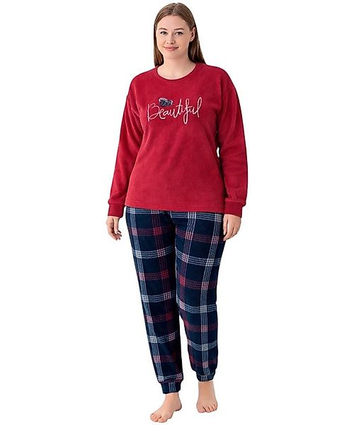 fashionshowcase Schlafanzug Damen Hausanzug aus Samt - Pyjama Set für Herbs günstig online kaufen