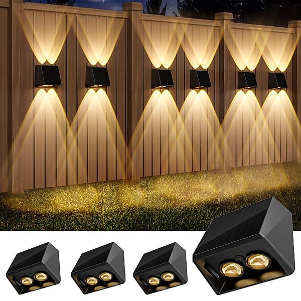 Quntis LED Solarleuchte 4 Stück Aussen günstig online kaufen