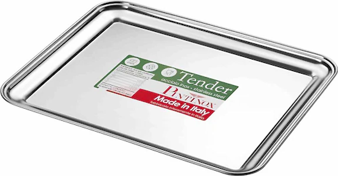 PINTINOX Servierplatte "Vassoi Tender" eckig, Edelstahl, spülmaschinengeeig günstig online kaufen