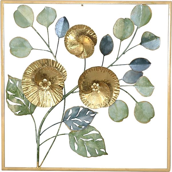 HOFMANN LIVING AND MORE Wanddekoobjekt Wanddekoration (1 St), Florales Meta günstig online kaufen