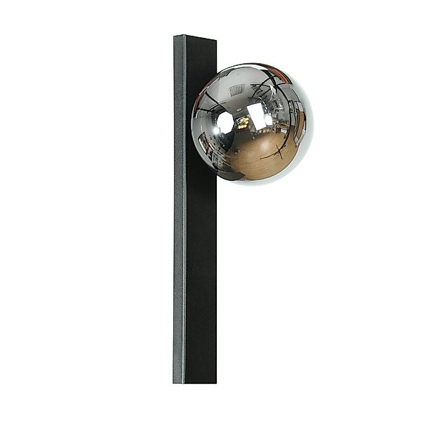 Wandleuchte Rumba, schwarz/rauchgrau, Glas/Metall Höhe 40 cm günstig online kaufen
