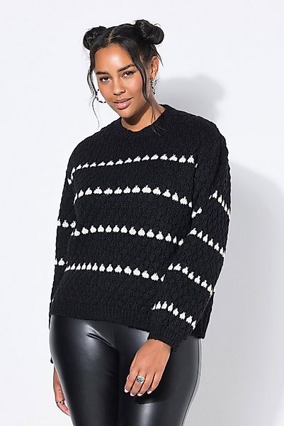 Studio Untold Strickpullover Pullover Boxy Shape Bubble-Struktur günstig online kaufen