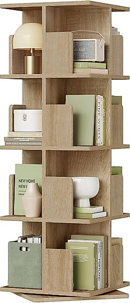 EUGAD Bücherregal, 1-tlg., drehbar, 4 Ebenen günstig online kaufen