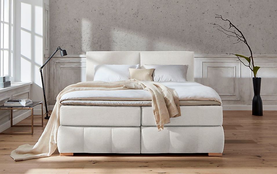 Home affaire Boxspringbett "Wehma" inkl. Topper in 3 verschiedenen Matratze günstig online kaufen