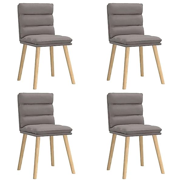 vidaXL Esszimmerstühle 4 Stk Taupe Stoff 3315399 günstig online kaufen