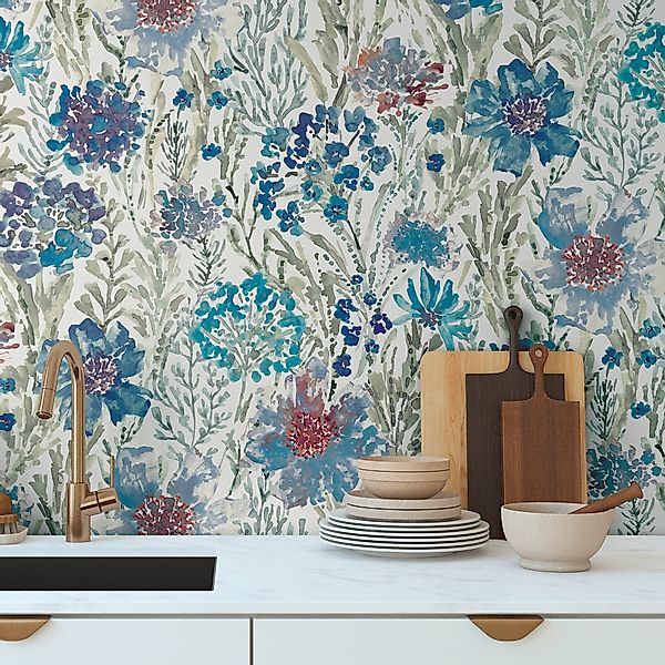 A.S. Création Vliestapete Aquarell Dreams Blumen-Tapete günstig online kaufen
