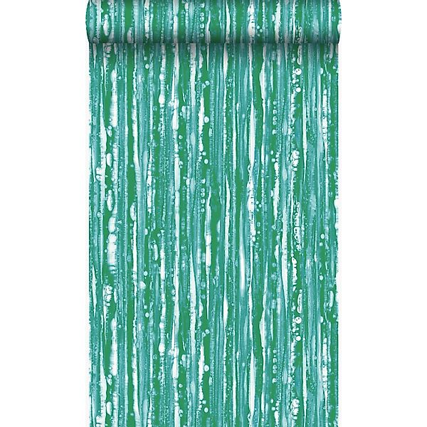 Origin Wallcoverings Tapete Streifen Grün 53 cm x 10.05 m günstig online kaufen