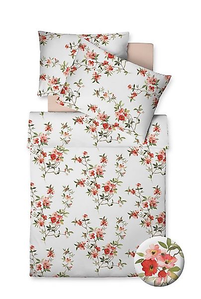 fleuresse Bettwäsche Fleuresse Interlook Jersey Bettwäsche 135x200 Blütenzw günstig online kaufen