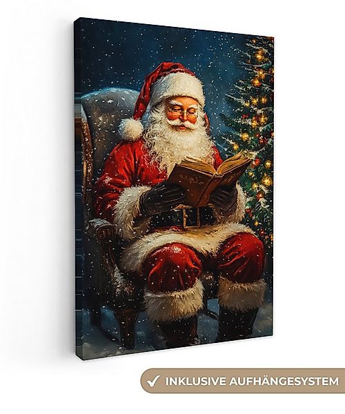 OneMillionCanvasses® Leinwandbild Weihnachtsmann - Weihnachten - Winter - W günstig online kaufen