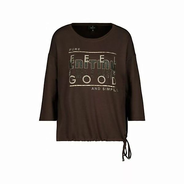 Monari Langarmshirt braun regular fit (1-tlg) günstig online kaufen