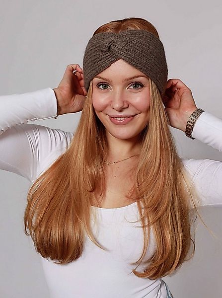 Zwillingsherz Stirnband "Rippe" breit, gerippt, mit Knotendetail günstig online kaufen