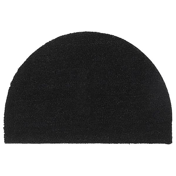 vidaXL Fußmatte Schwarz Halbrund 40x60 cm Kokosfaser Getuftet 155573 günstig online kaufen