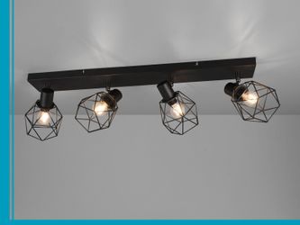 meineWunschleuchte Deckenspots, ohne Leuchtmittel, Decken-lampe Industrie-D günstig online kaufen