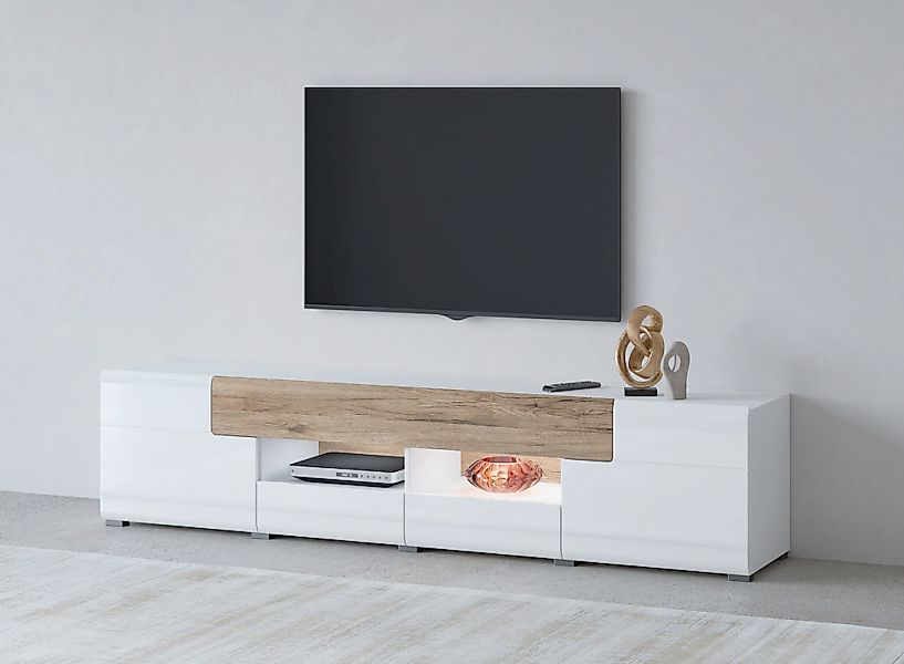 OTTO home Lowboard "Toledo,Breite 209cm, trendige TV-Schrank mit dekorative günstig online kaufen