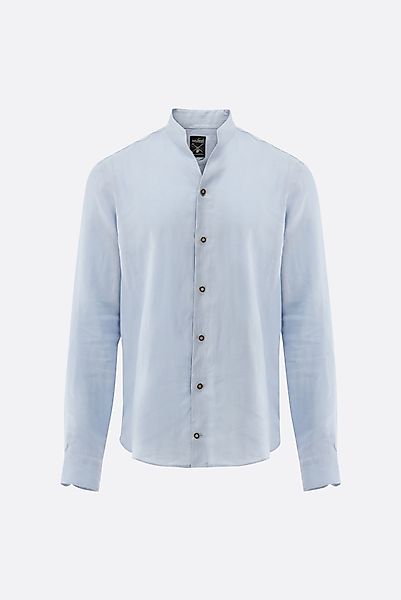 Stehkragen Hemd aus Leinen günstig online kaufen