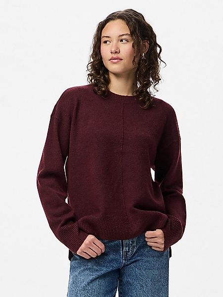 pieces Strickpullover PCMALOU LS O-NECK CUTLINE KNIT NOOS BC günstig online kaufen