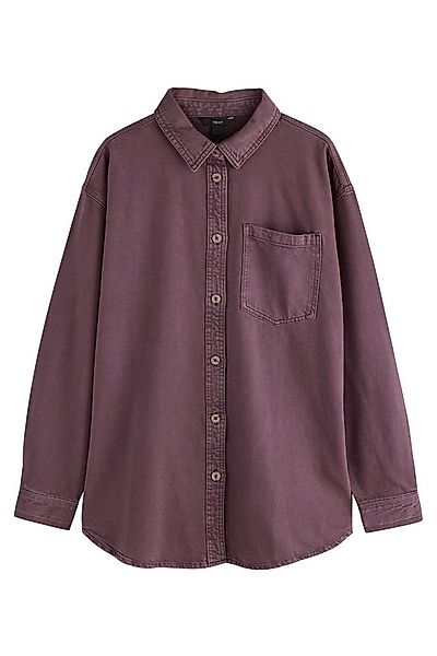Next Jeanshemd Oversize-Denimhemd aus 100 % Baumwolle – Petite (1-tlg) günstig online kaufen