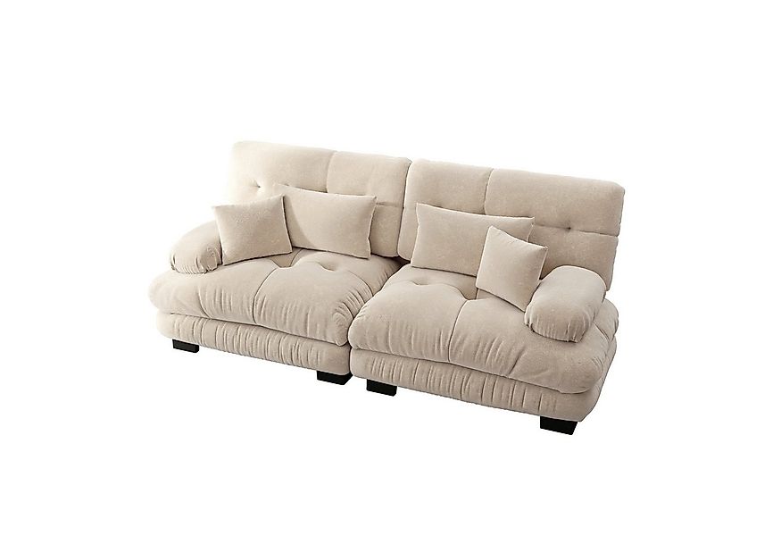 Odikalo 2-Sitzer Schlafsofa Polstersofa Ecksofa, Cloud Ecksofa für Wohnzimm günstig online kaufen