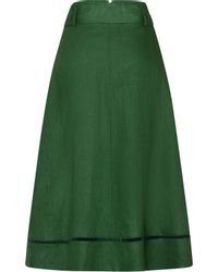 Luis Steindl Trachtenrock Leinenrock mit Gürtel günstig online kaufen