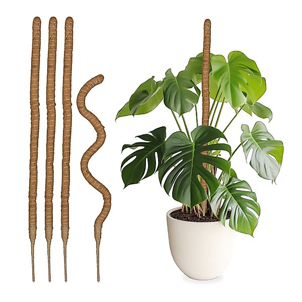 relaxdays Rankhilfe 5er Set Kokosstäbe 90 günstig online kaufen