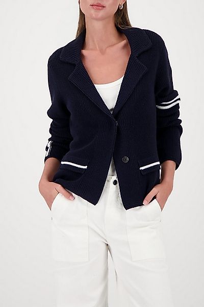 Monari Strickjacke Reverskragen, Regular Fit, verdeckter Druckknopfverschlu günstig online kaufen