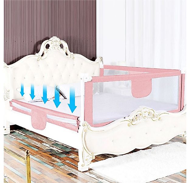 JEOBEST Bettschutzgitter Bettgitter, Kinderbettgitter Babybettgitter, Siche günstig online kaufen