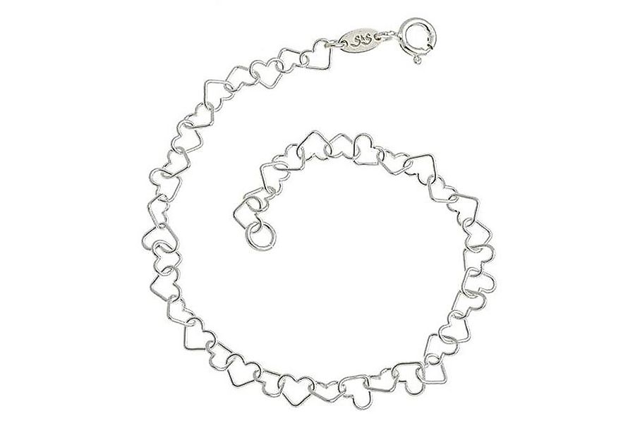 Silberkettenstore Silberarmband Armband Herzen - 925 günstig online kaufen