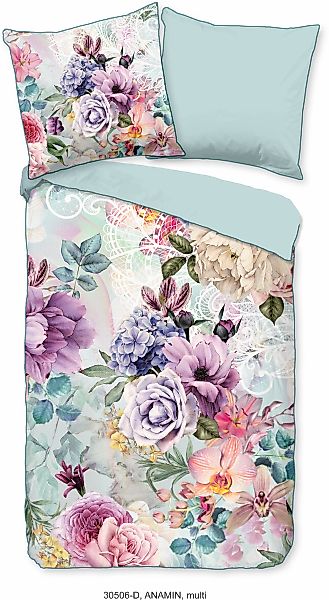Descanso Wendebettwäsche "Anamin" 2 Stk. tlg. Baumwolle, Satin, 135x200, Bi günstig online kaufen