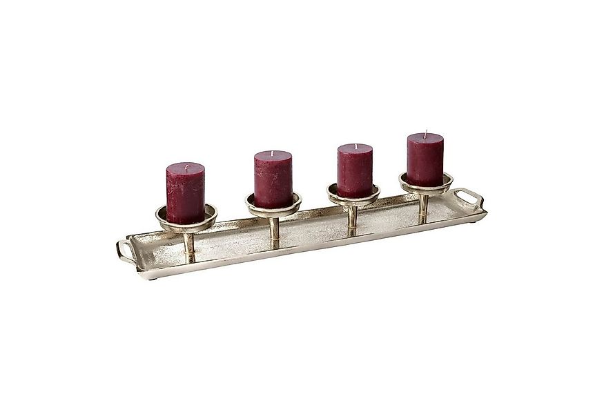 Mirabeau Kerzenständer Kerzentablett Indila antiksilber günstig online kaufen