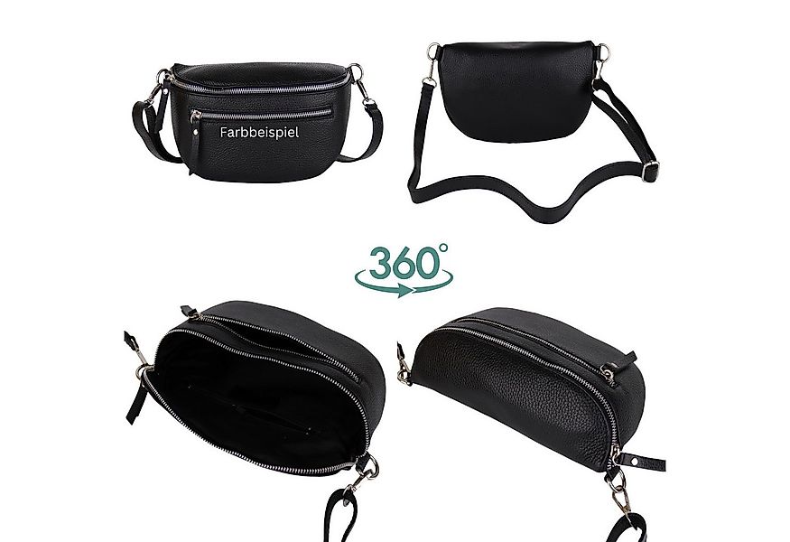 MIRROSI Bauchtasche Damen, Echtleder, Leder, Made in Italy, Umhängetasche, günstig online kaufen