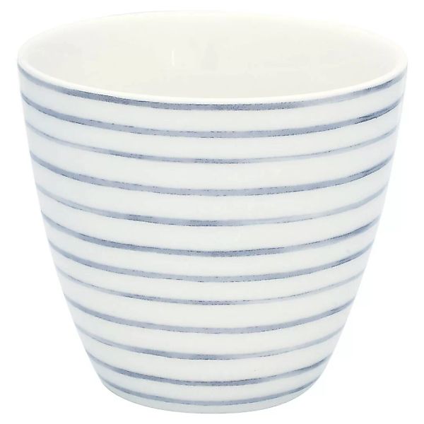 Greengate Latte Cup Gritt White Tasse Steingut Weiß günstig online kaufen