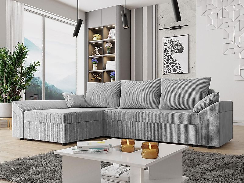 MIRJAN24 Ecksofa Dante L Cord, mit günstig online kaufen