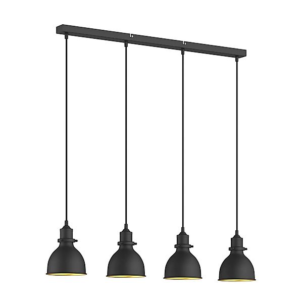 Lindby Pendelleuchte Jasminka 9621725 Vintage Industriell in Schwarz aus Me günstig online kaufen