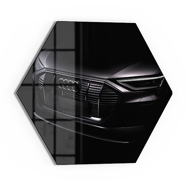 DEQORI Glasbild 'Audi Frontalaufnahme', 'Audi Frontalaufnahme', günstig online kaufen