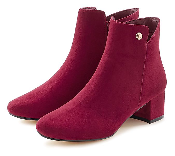 LASCANA Stiefelette mit bequemen Blockabsatz, Ankle günstig online kaufen