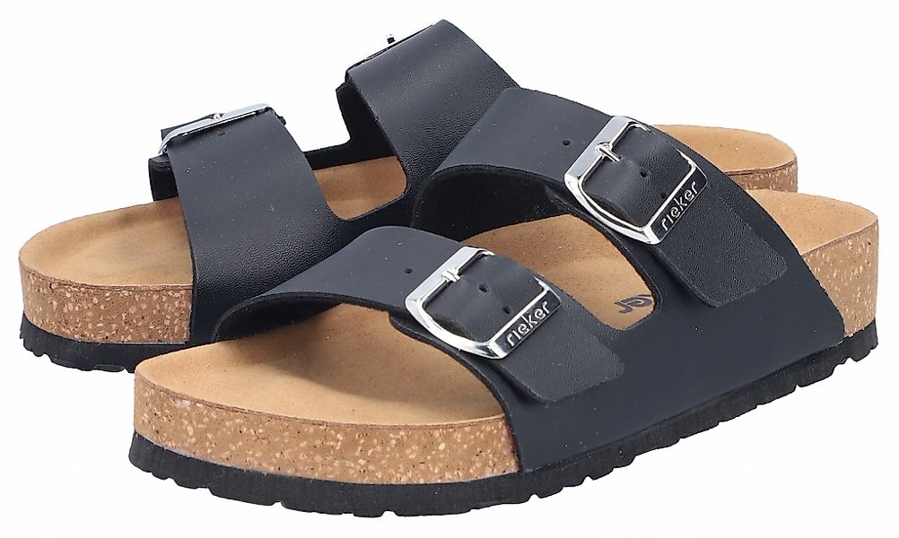 Rieker Pantolette Sommerschuh, Strandschuh, Hausschuh mit verstellbaren Sch günstig online kaufen