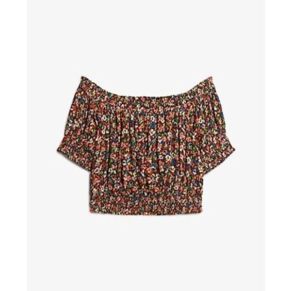 Superdry  Blusen Blouse crop smocké femme günstig online kaufen