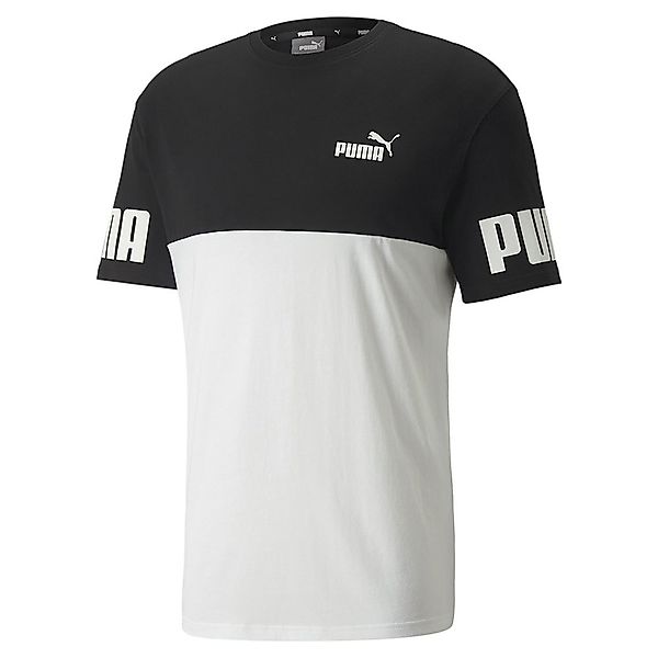 Puma Power Colorblock Kurzärmeliges T-shirt S Puma Black günstig online kaufen