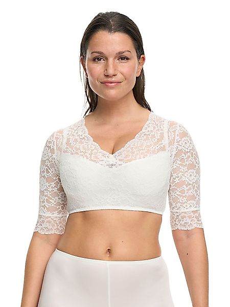 Susa Dirndlbluse Wiesn-Zauber florale Spitze, halbarm, günstig online kaufen