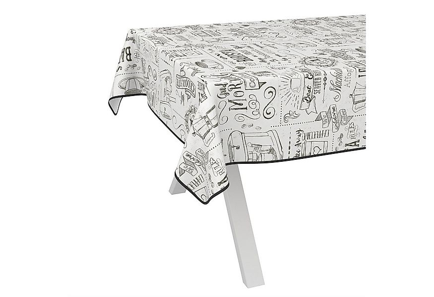 ANRO Tischdecke Wachstuch abwaschbar Barista Tischwäsche (Einzelstück 1-tlg günstig online kaufen