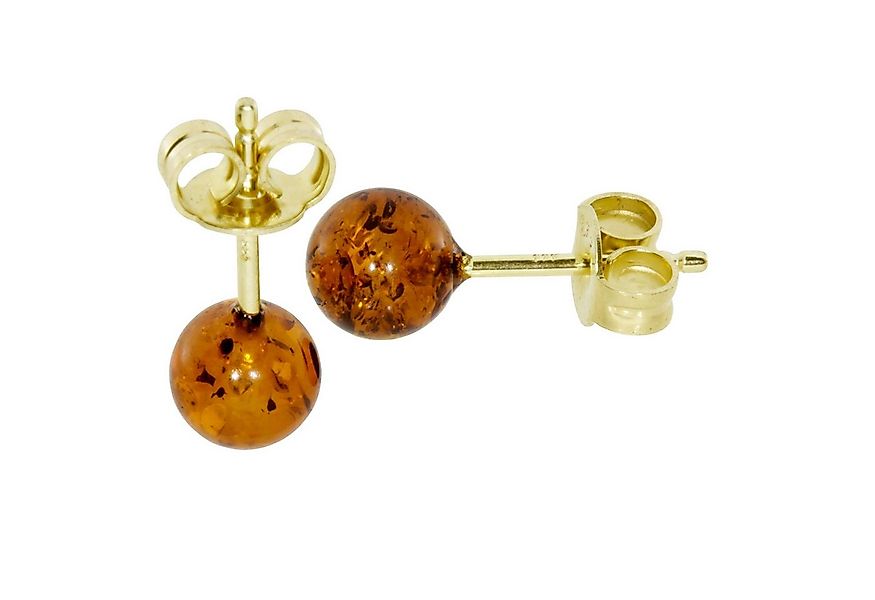 OSTSEE-SCHMUCK Paar Ohrstecker Ostsee-Schmuck Ohrstecker Klassisch 6 mm (2- günstig online kaufen