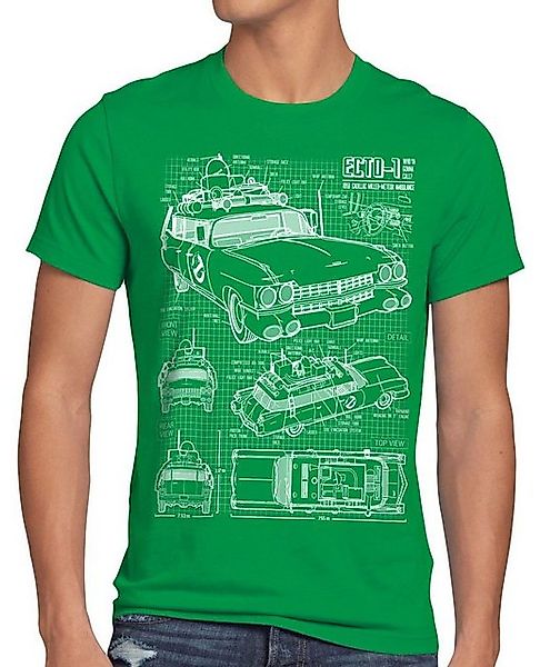 style3 T-Shirt ECTO- Blaupause geisterjäger slimer ghostbusters new york ha günstig online kaufen