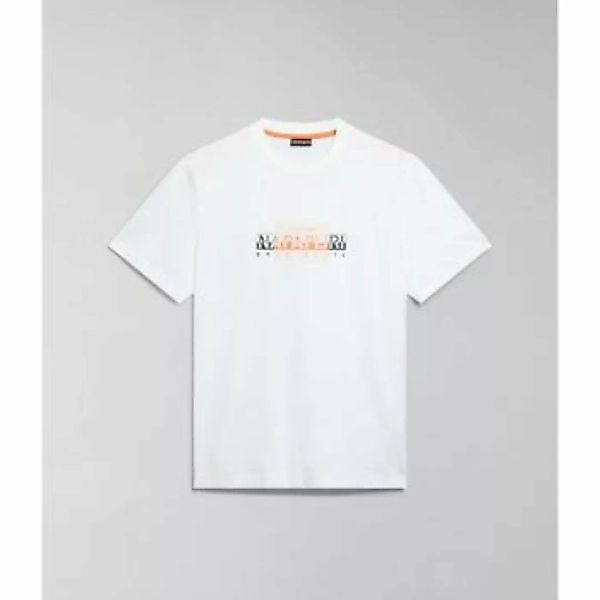 Napapijri  T-Shirts & Poloshirts S-SMALLWOOD NP0A4HQK-N1A1 WHITE WHISPER günstig online kaufen