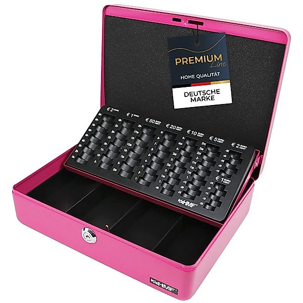 HMF 10015-15 Geldkassette Münzzählbrett 30 x 24 x 9 cm Pink günstig online kaufen