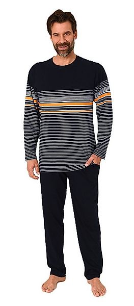 Normann Pyjama Normann Herren Schlafanzug Pyjama lang in eleganter Streifen günstig online kaufen